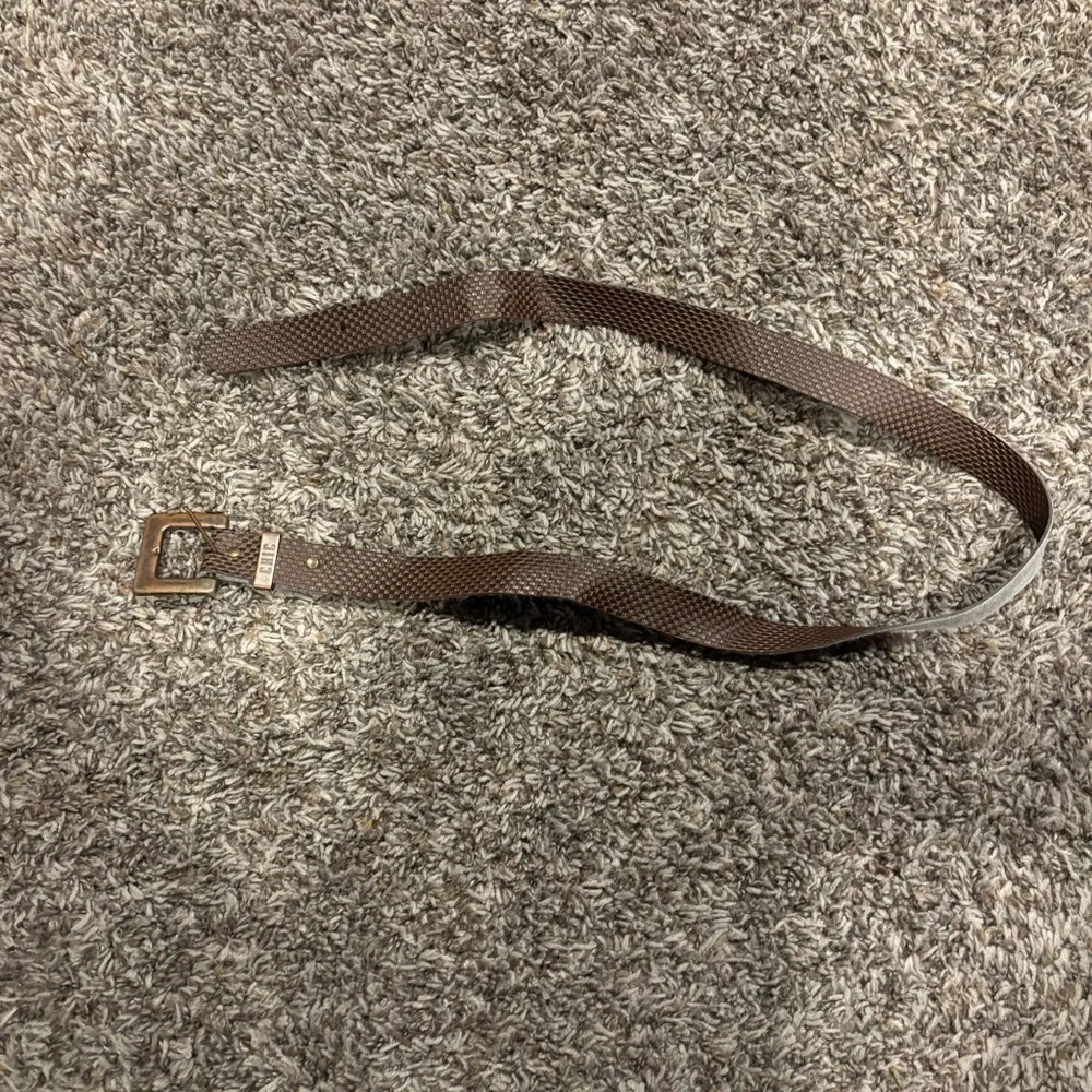 Women’s Chic Brown Textured Belt